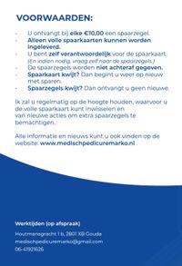 Voorwaarden Spaarkaart